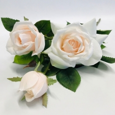 73CM GARDEN ROSE MULTI HEAD CREAM PINK